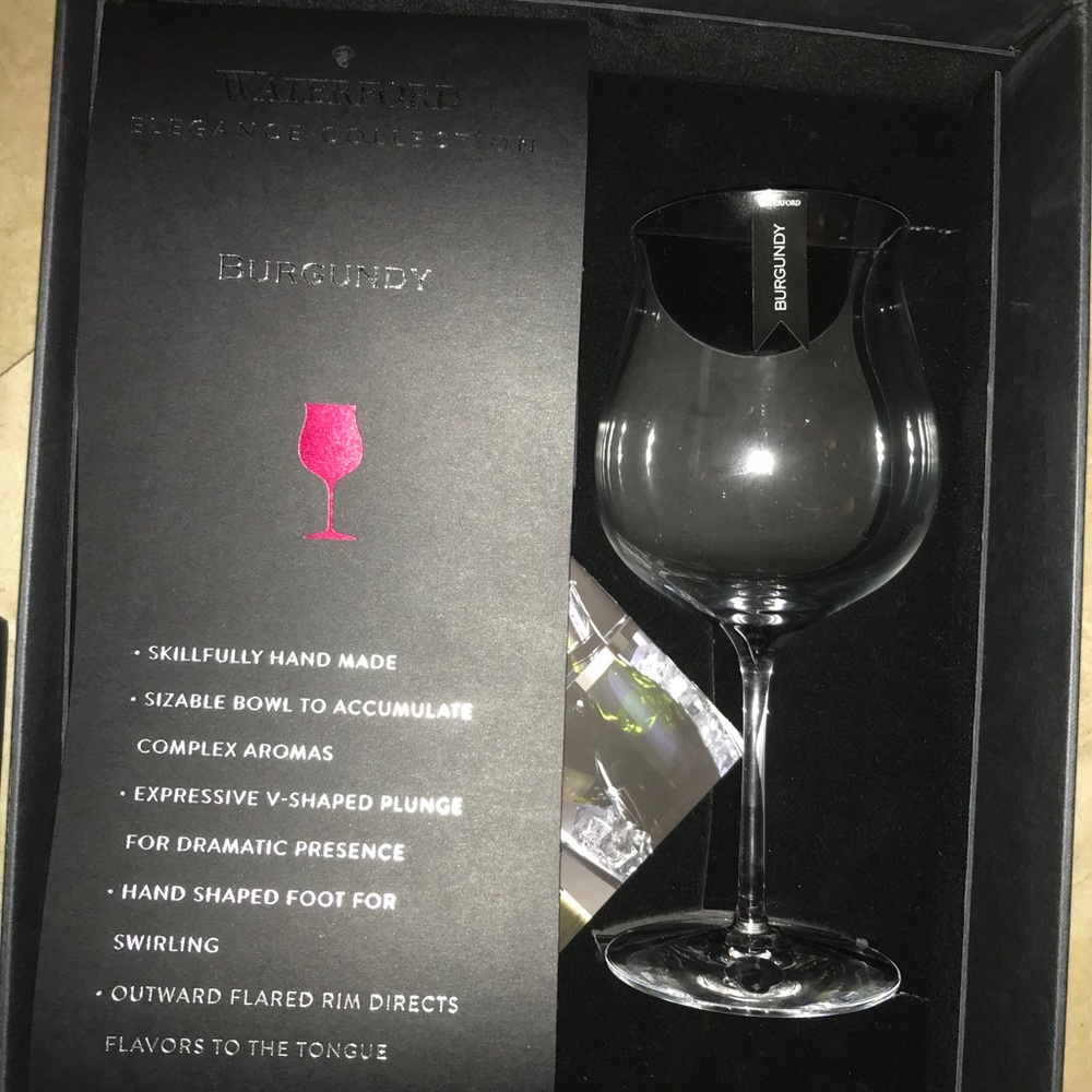 Waterford Crystal BURGUNDY set of 2 Brand new